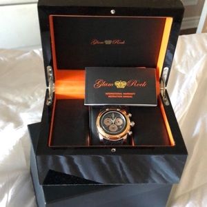 Glam rock rosegold and black watch
